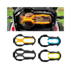 Protetor de Farol BMW R1200GS R1250GS Adventure 2013-2023 - Grelha com 4 Lentes Fluorescentes