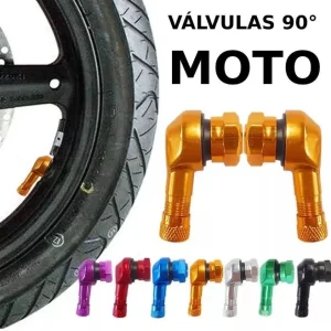 Par de válvulas angulares 90 graus alumínio tubeless moto cafe racer