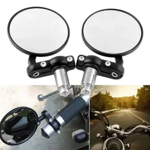 Par de espelhos redondos cafe racer