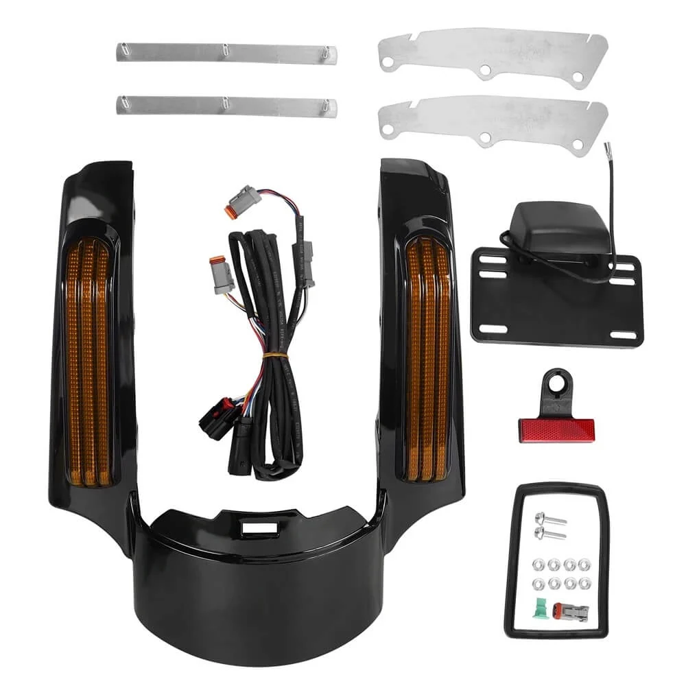 Extensão Guarda-Lamas Traseiro LED para Harley Touring 14-23 - Image 3