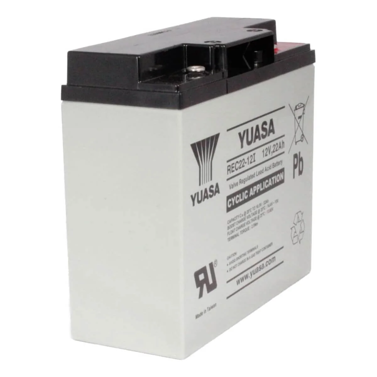 Bateria GS Yuasa REC22-12 12V 22Ah AGM Selada VRLA - Image 6