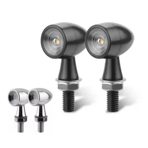 Par mini piscas bala LED metal