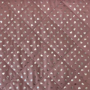 Acolchoado Silver Hearts – Rosa