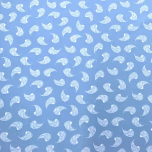 Seda Estampada – Azul Bebé