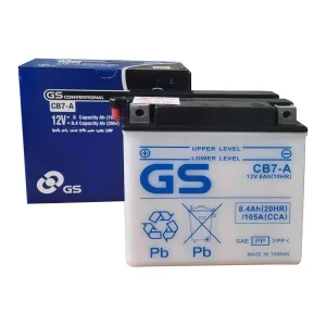 Bateria GS Yuasa CB7-A DC 12V 8Ah - Convencional para Moto