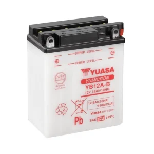 Bateria Yuasa YB12A-B 12V 12.6Ah | 150A CCA | Moto