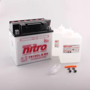Bateria Nitro YB16CL-B 12V 19Ah | 240A CCA | com Eletrólito