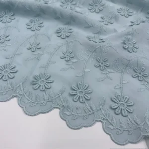 Bordado Inglês 3d – Azul