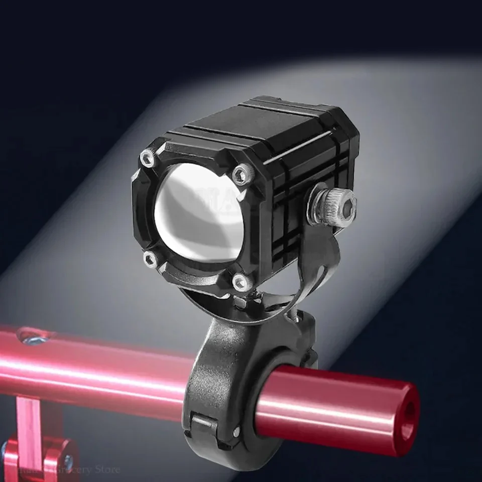 Par de Faróis Auxiliares Bifocais LED - 3 Cores (Branco/Amarelo/Vermelho) - Image 3