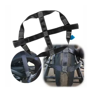 Correia Roda Traseira Transporte Moto - Nylon Bloqueio Seguro