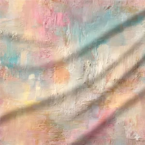 Licra Estampada Cores Pasteis Abstracto
