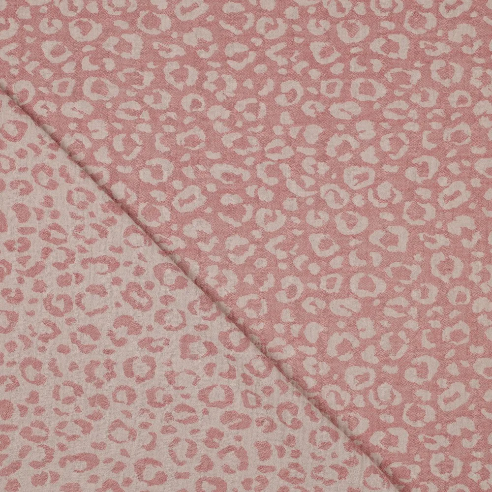 Musselina Jacquard Leo – Rosa