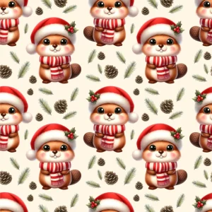 Tecido Popeline Natal Castor – Cru