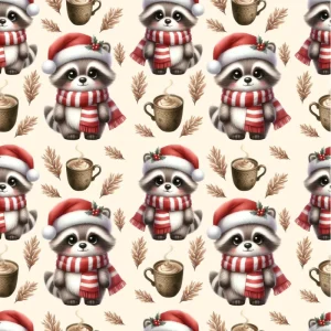 Tecido Popeline Natal Animal – Cru
