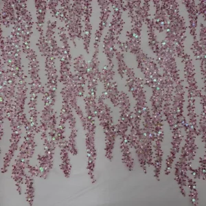 Renda Sequin Rain – Rosa