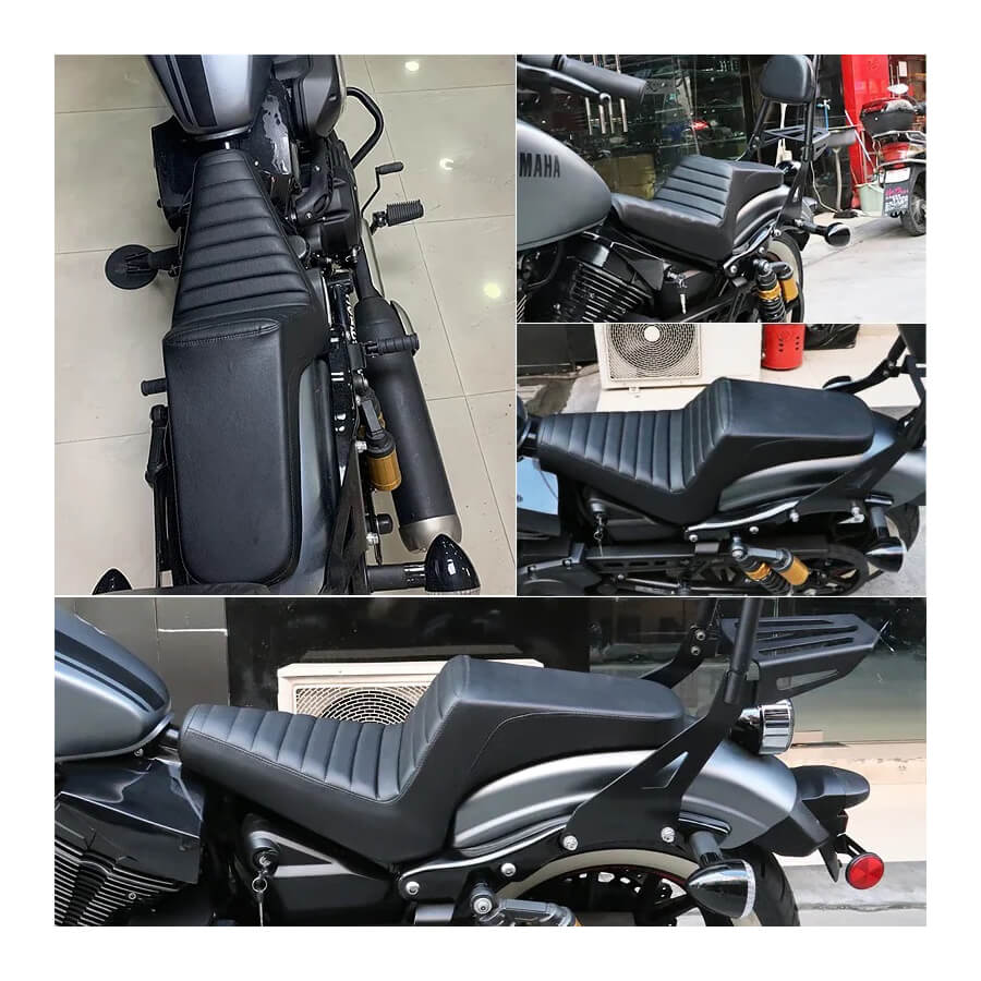 Banco Dois Lugares para Yamaha Bolt 950 XV950 XVS 950 R/C SPEC (2013-2019) - Couro Sintético e Espuma Neoprene - Image 9