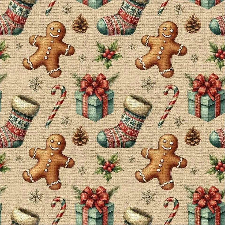 Tecido Decoração Policanvas Natal