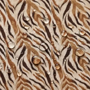 Tecido Nylon Impermeável Animal Tigre Bege