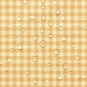 Tecido Nylon Impermeável Vichy 1,50 cm Amarelo Claro e Laranja Claro