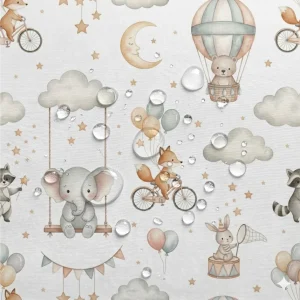 Tecido Nylon Impermeável Animais – Branco