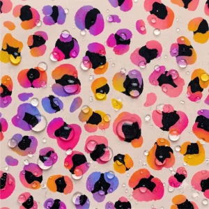 Tecido Nylon Impremeável Leopardo Multicolor