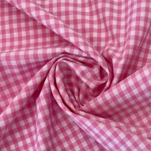 Tecido Vichy – Rosa 6mm