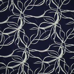 Viscose Abstract Flowers – Azul