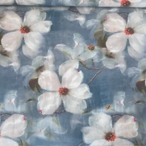 Viscose Big Flower – Verde