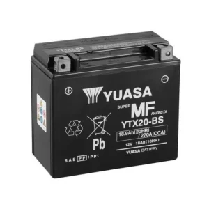 Bateria Yuasa YTX20-BS 12V 19Ah - Selada para Moto 4T