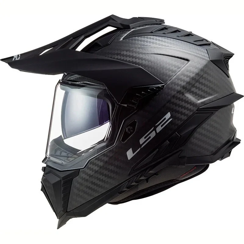 Capacete Enduro LS2 MX701 Explorer C Solid Carbono