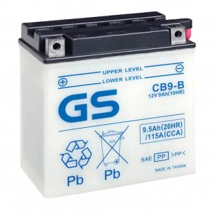 Bateria GS Yuasa CB9-B 12V 9Ah - Convencional para Moto