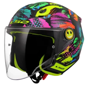 Capacete Jet Infantil LS2 OF622 Funny II Joy