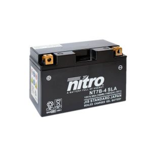 Bateria NITRO NT7B-4 12V 6,5Ah SLA Gel - Selada para Moto
